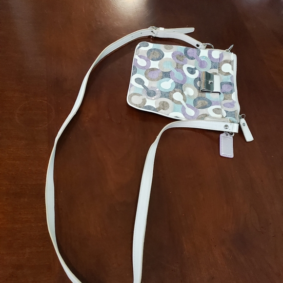 Coach Kristin Op Art Crossbody Bag Multi Color - Picture 5 of 5